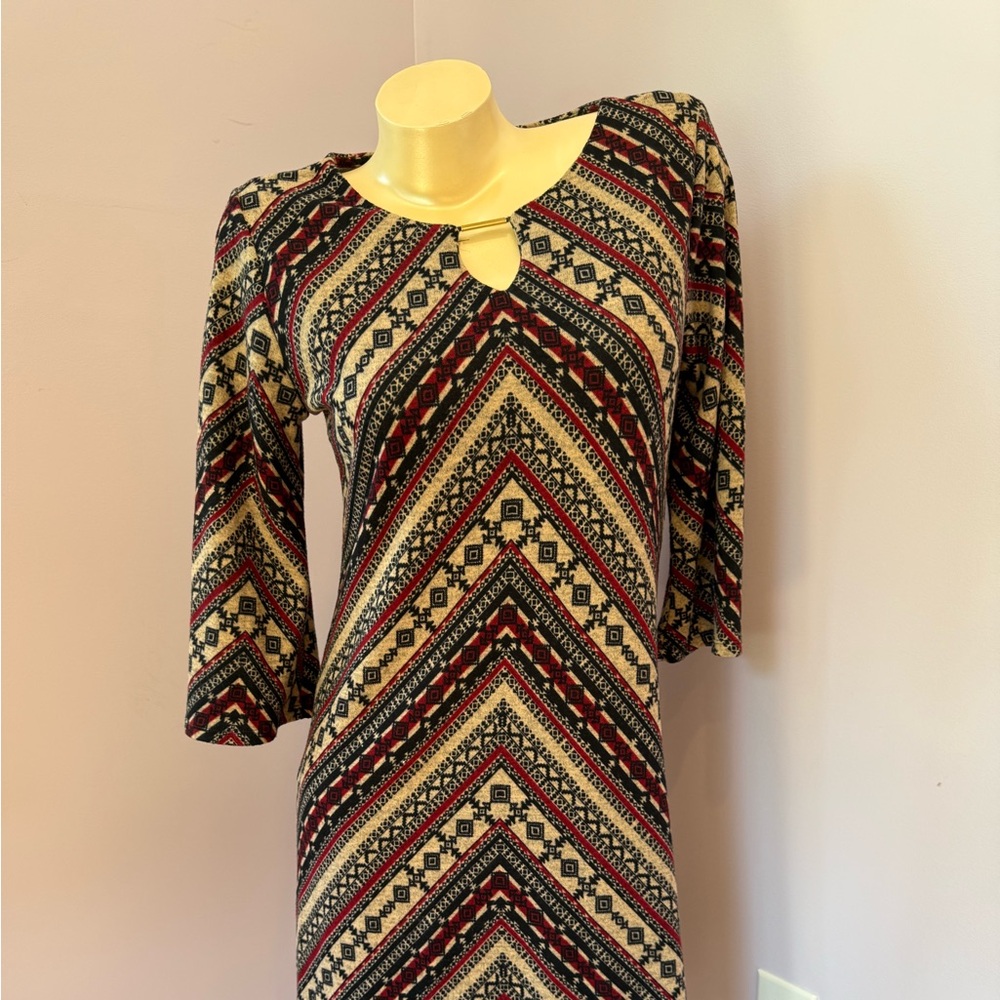 Tacera multi print Small dress
